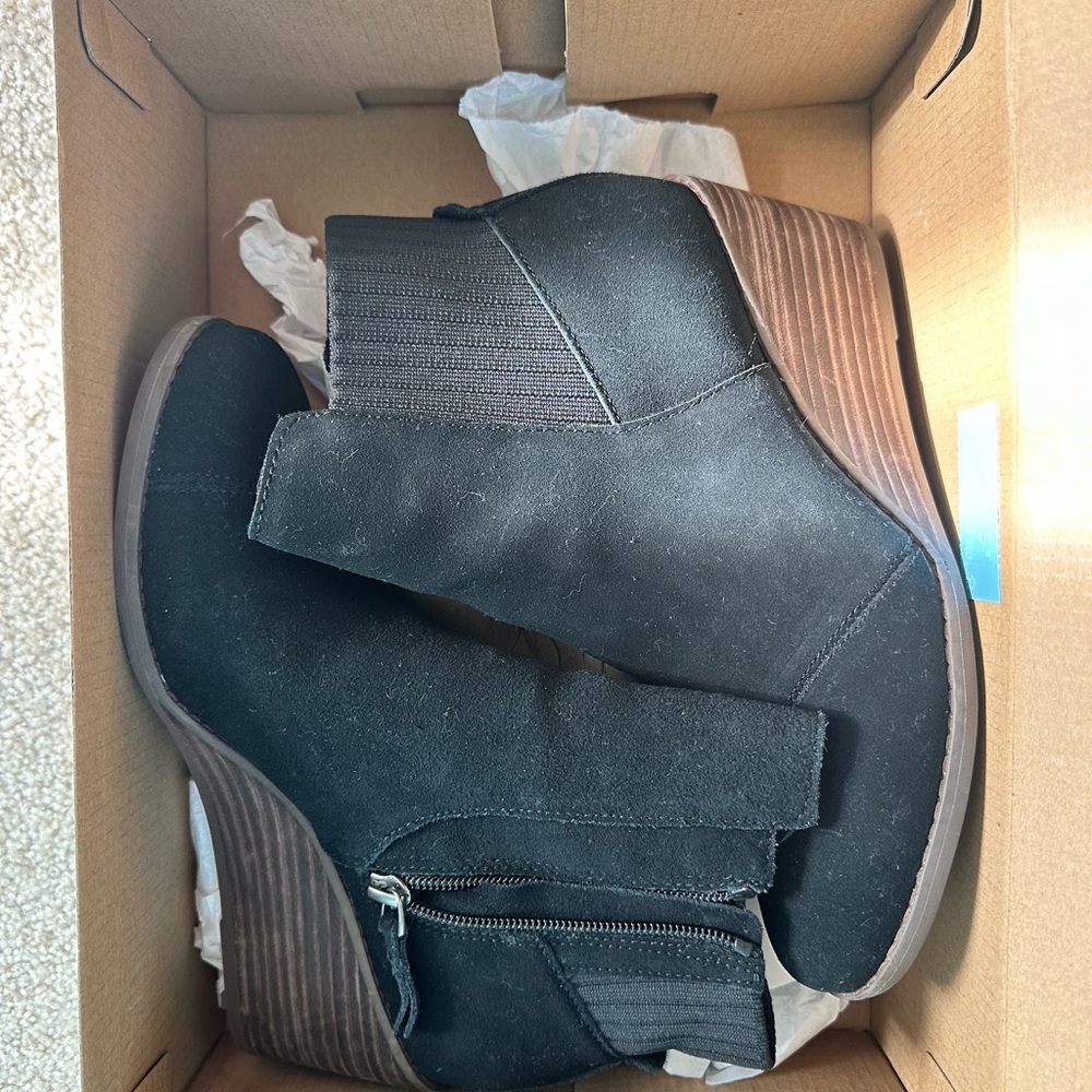 Toms wedge bootie